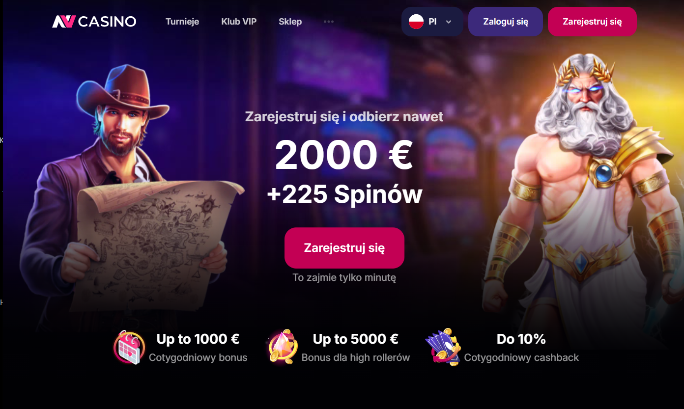 Zrzut ekranu strony NV Casino